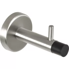 Fali ajtóütköző kampóvalhossz 82 mm matt nemesacél