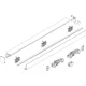 DORMA-GLAS Muto 80 Vasalatszett üveg fali szerelés 2180 mm fekete matt