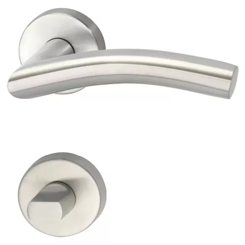 Marchesi rozettás kilincsgarnitúra NEW YORK lapos rozettás WC 38 - 45 nemesacél