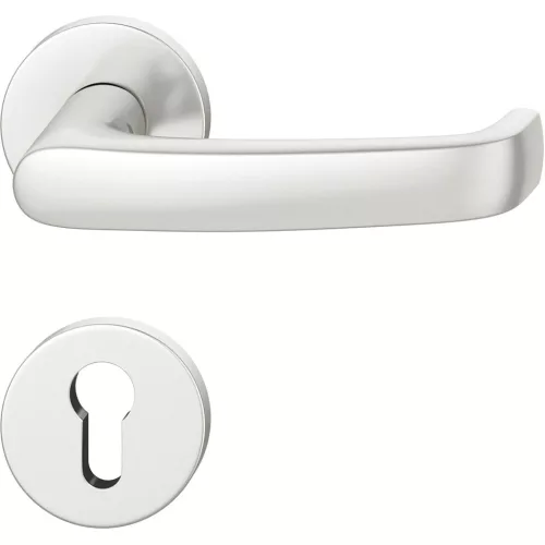 FSB kilincsgarnitúra 12 1045 ASL PZ rozettán aluminium ezüst eloxált