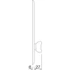 Grundmann Kilincsgarnitúra ELEGANT WG 500 - pajzs PZ 88 38-43 alu fényes