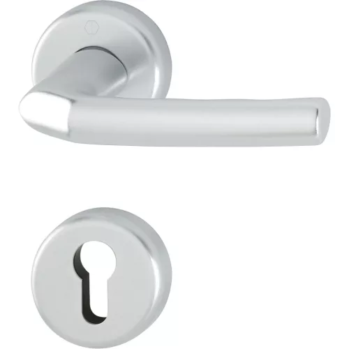 HOPPE BIRMINGHAM rozettás kilincsgarnitúra 37-42 mm F1 ezüst eloxált PZ