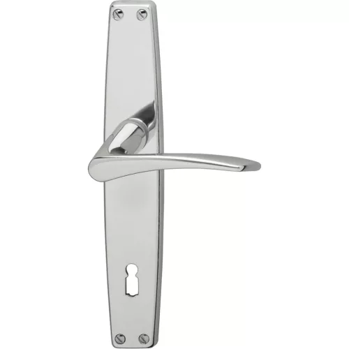 Grundmann Kilincsgarnitúra WG 1000 FAVORIT - pajzs BB 90 38-43 alu fényes