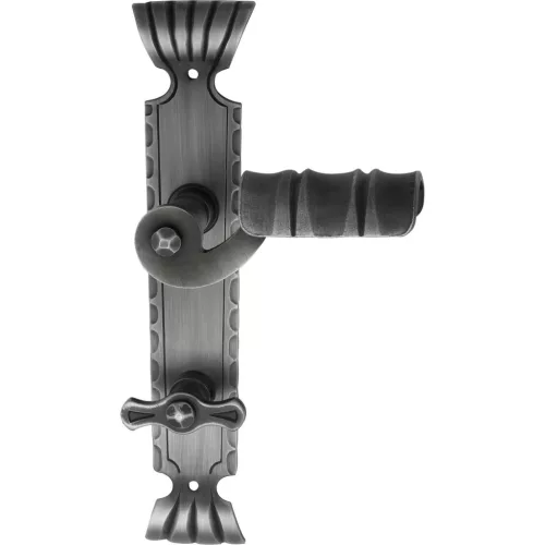 Schösswender hosszúpajzsos kilincsgarnitúra TYROL WC 90 fekete passzivált