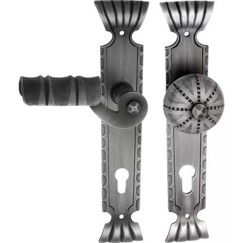 Schösswender hosszúpajzsos váltó kilincsgarnitúra TYROL PZ 88 feketepassz.bal