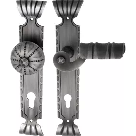   Schösswender hosszúpajzsos váltó kilincsgarnitúra TYROL PZ 88 fekete passz. jobb