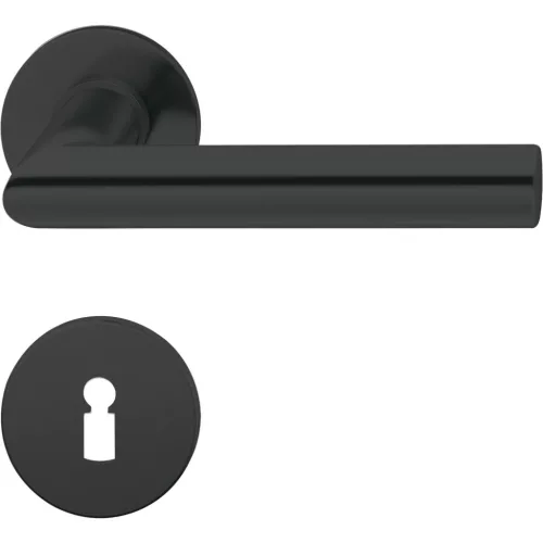 FSB rozettás kilincsgarnitúra 10 1076 lapos rozetta BB 38 - 42 fekete matt