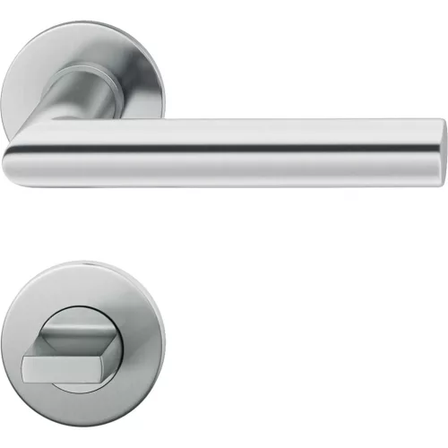 FSB kilincsgarnitúra 10 1076 lapos rozettás WC 38 - 42 nemesacél