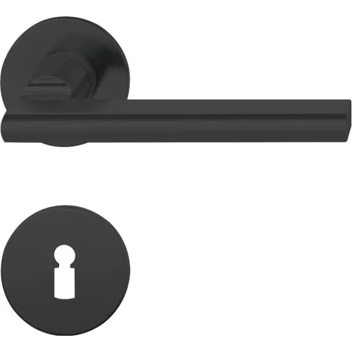 FSB kilincsgarnitúra 10 1035 lapos rozettás BB 38-42 alumínium fekete