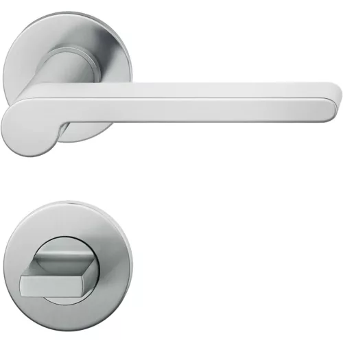 FSB kilincsgarnitúra 10 1021 lapos rozettás WC 38 - 42 nemesacél