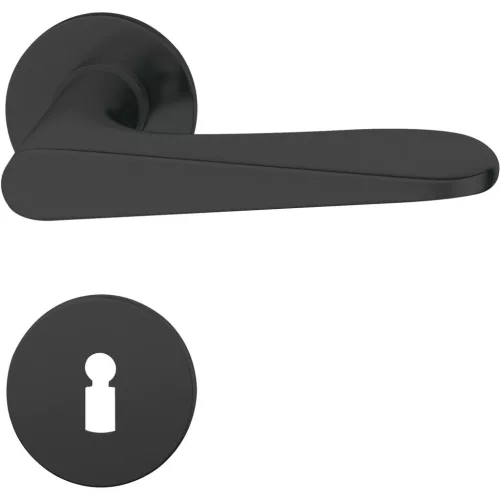 FSB rozettás kilincsgarnitúra 10 1144 lapos rozetta BB 38 - 42 fekete matt