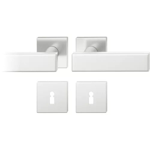 FSB kilincsgarnitúra 12 1003 ASL szögletes rozettaBB ezüst eloxált