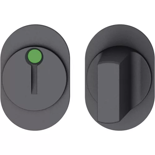 FSB öntapadó WC rozetta 15 1721 ajtóvastagság 39-48mm aluminium fekete matt