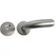 Grundmann kilincsgarnitúra GEOS akadálymentes WC garnitúrávalkilincs hossz 140mm rozsdam.acél