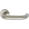 Grundmann kilincsgarnitúra GEOS akadálymentes WC garnitúrávalkilincs hossz 140mm rozsdam.acél