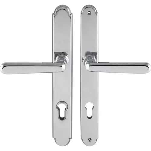 Grundmann biztonsági kilincsgarnitúra ALT-WIEN PZ 92 réz krómozott