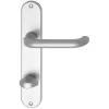 SCH-Line hosszúpajzsos Kilincsgarnitúra U-forma WC 90 38 - 43 ezüst eloxált
