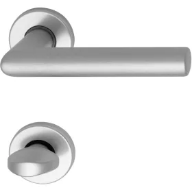   SCH-Line rozettás kilincsgarnitúra SCH L-forma WC ezüst eloxált