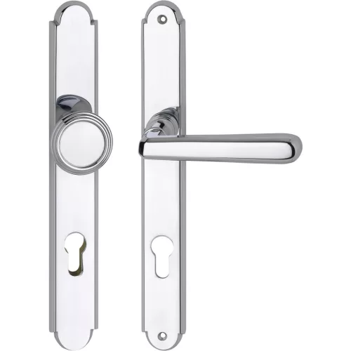 Grundmann biztonsági kilincsgarnitúra ALT WIEN PZ 88 krómozott sárgaréz