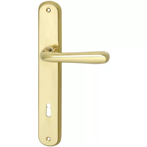 Marchesi rozettás kilincsgarnitúra SONIA pajzs BB 90 32-45 sárgaréz fényes