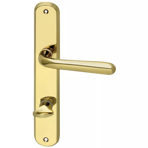 Marchesi hosszúpajzsos kilincsgarnitúra FH SONIA WC 90 32-45 polírozott sárgaréz