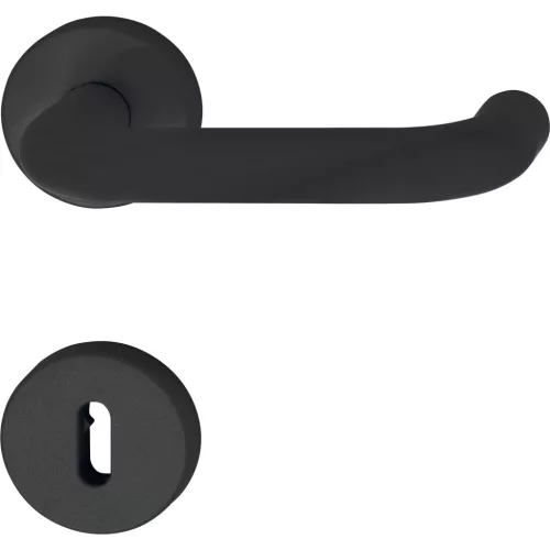 Hewi rozettás kilincsgarnitúra BB 111 38-48 fekete matt