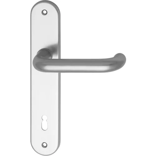 Grundmann Kilincsgarnitúra WG 1700L hosszúpajzsos BB 90 -38 43 ezüst eloxált
