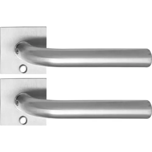 Solido kilincsgarnitúra DUBLIN Solo szögletes szintbe simuló BB rozsdamentes