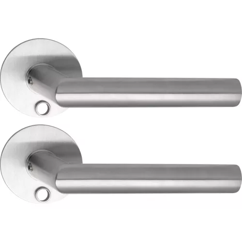 Solido kilincsgarnitúra NORWEGEN Solo kerek szintbe simuló BB rozsdamentes