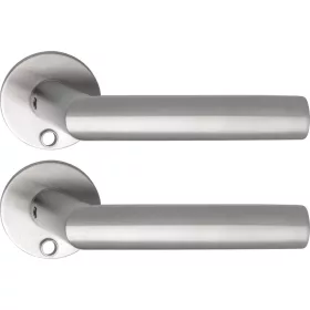   Solido laposrozettás kilincsgarnitúra VADUZ Solo kerek kulcshoz rozsdamentes