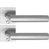 Solido laposrozettás kilincsgarnitúra VADUZ Solo szögl. kulcshoz nemesacél