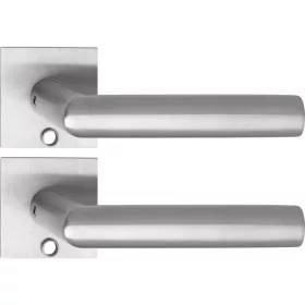   Solido laposrozettás kilincsgarnitúra VADUZ Solo szögl. kulcshoz nemesacél