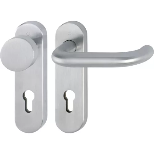 HOPPE PARIS Rövidpajzsos Kilincsgarnitúra PZ  nemesacél matt