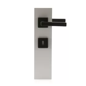   HOPPE DALLAS rozettás kilincsgarnitúra szögletes sárgaréz- fekete BB