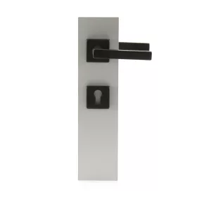   HOPPE DALLAS rozettás kilincsgarnitúra szögletes sárgaréz- fekete PZ