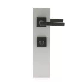   HOPPE DALLAS rozettás kilincsgarnitúra szögletes sárgaréz- fekete WC