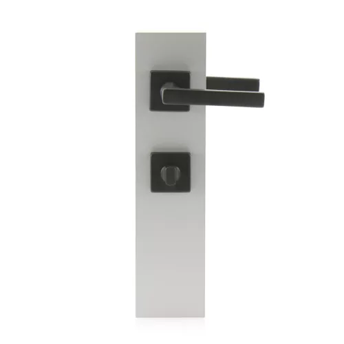 HOPPE DALLAS rozettás kilincsgarnitúra szögletes sárgaréz- fekete WC