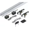 Solido 100 tolóajtóvasalat fa 1800 mm szárnyszél. 800 - 900 mm ezüst eloxált