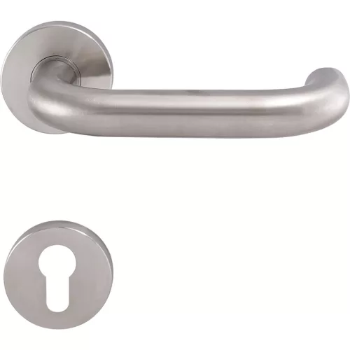 Solido rozettás kilincsgarnitúra TALIN PZ 38 - 45 nemesacél matt