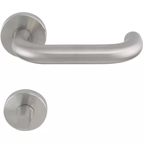 Solido rozettás tűzgátló kilincsgarnitúra TALIN WC 38 - 45 nemesacél matt