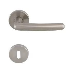 Solido rozettás kilincsgarnitúra PRAG BB matt nikkel
