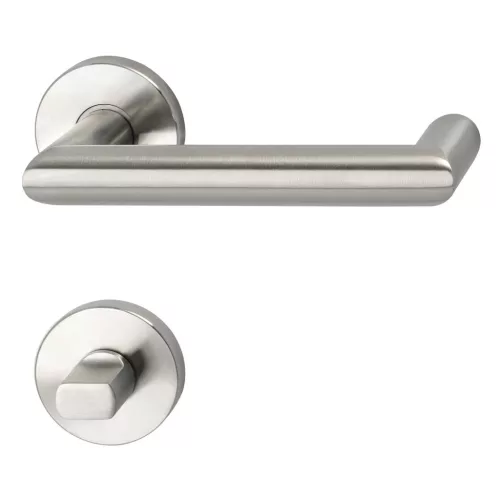 Solido rozettás kilincsgarnitúra SYLT WC 38 - 45 nemesacél matt