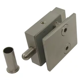   SOLIDO Glas-alsó rögzítőreteszpadlópersellyel fogadólemez 50 mm rozsdamentes