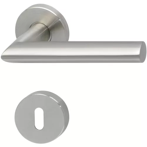 Solido rozettás kilincsgarnitúra GLASGOW BB 38 - 45 nemesacél matt