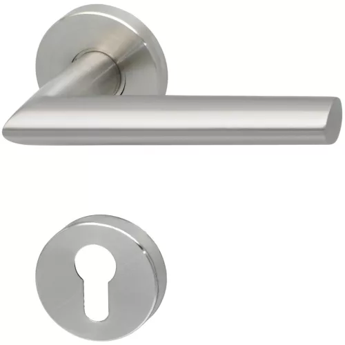 Solido rozettás kilincsgarnitúra GLASGOW PZ 38 - 45 nemesacél matt