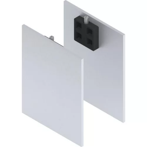 SOLIDO 100/HELM takarósapka szett 2x távtartó profil 15 ezüst