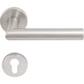   Solido rozettás tűzgátló kilincsgarnitúra NORWEGEN PZ VK9 nemesacél matt