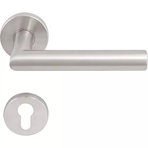 Solido rozettás tűzgátló kilincsgarnitúra NORWEGEN PZ VK9 nemesacél matt