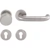 Solido rozettás tűzgátló gombos garnitúra TALIN PZ 35-45 9 mm nemesacél matt