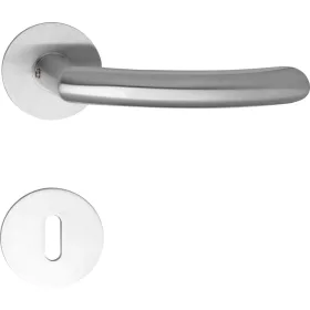   Marchesi rozettás kilincsgarnitúra HELSINKI lapos rozettás kerek BB rozsdamentes matt